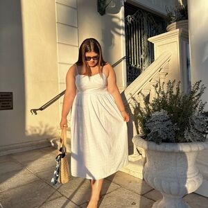 Elegant White Summer Dress